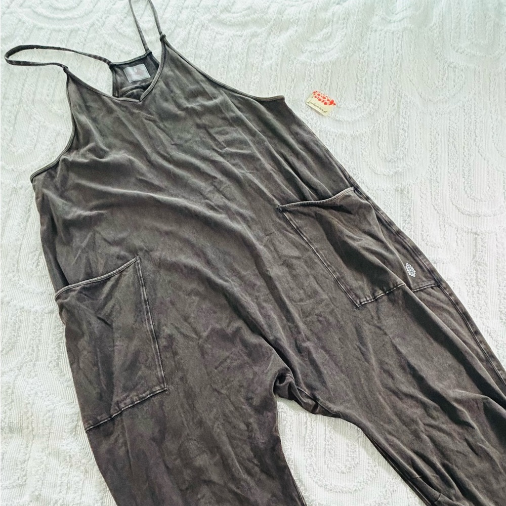 FP MOVEMENT BY FREE PEOPLE Hot Shot Onesie Washed Black M NWT FP-200 - Picture 6 of 10